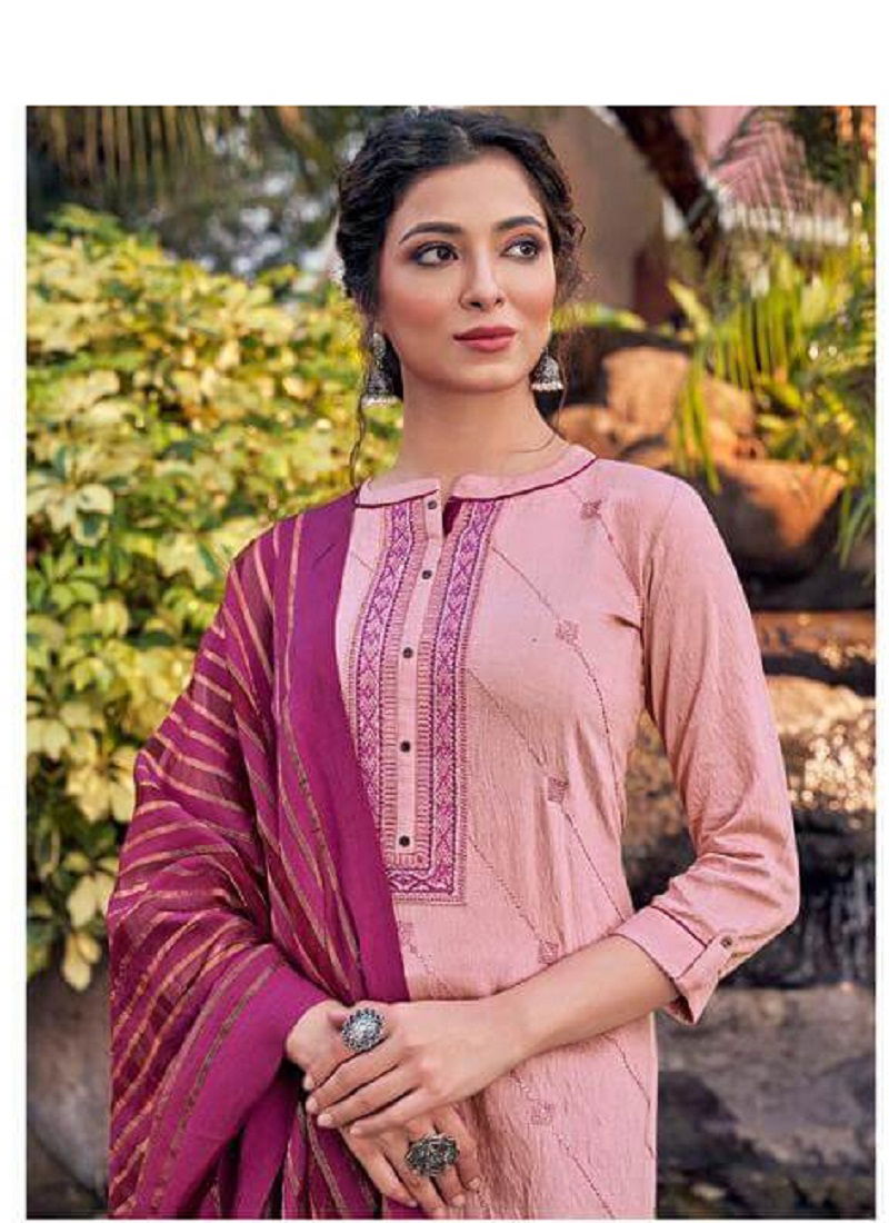 Rangoon Crunch Heavy Viscose With 2MM Sequence Embroidery Neck Work Fancy Designer Festive Wear Readymade Dress Collection